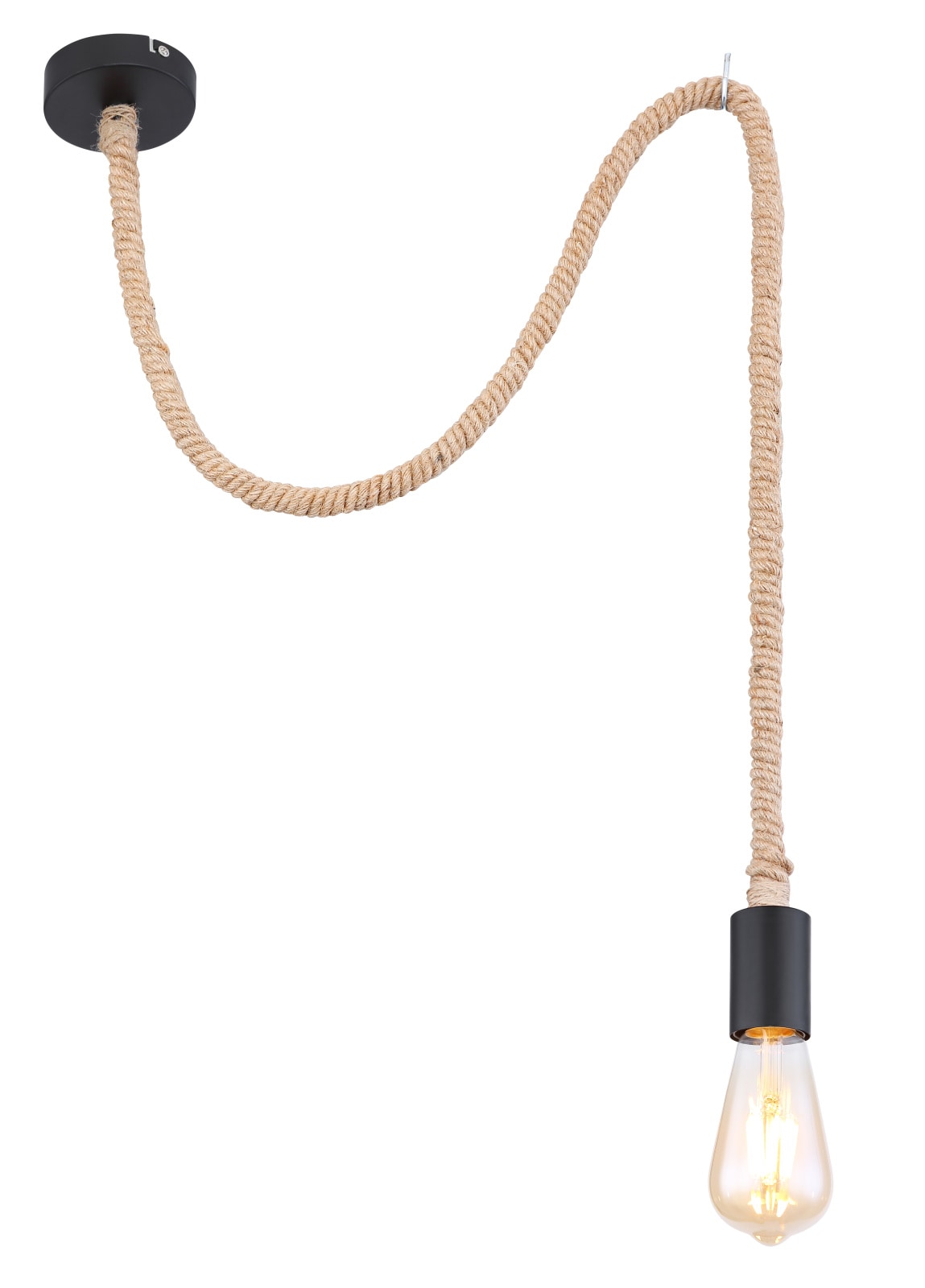 Lustra tip pendul, Negru, 60 W, 1 x E27  Globo Brown