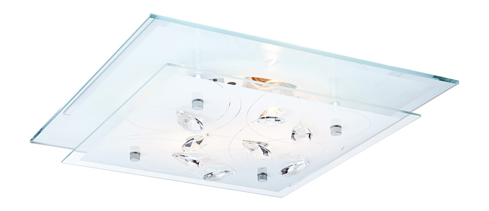 Aplica incandescent, 2 becuri, E27, 80 W  Globo Lighting Jasmina