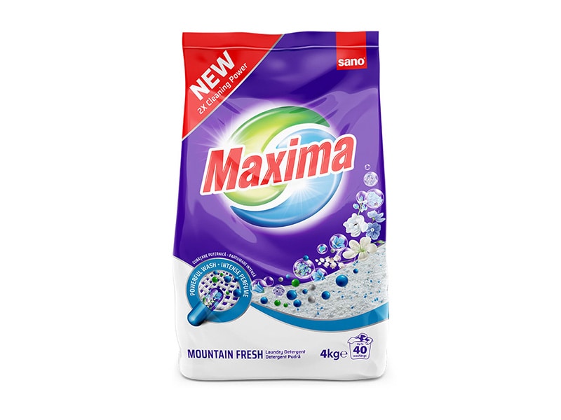 Detergent automat SANO Maxima Mountain Fresh, 4 kg, 40 spalari
