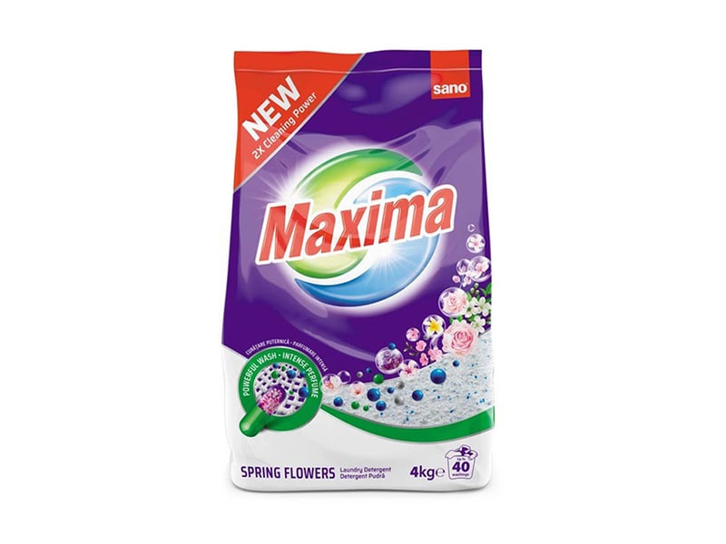 Detergent automat SANO Maxima Spring Flowers, 4 kg, 40 spalari