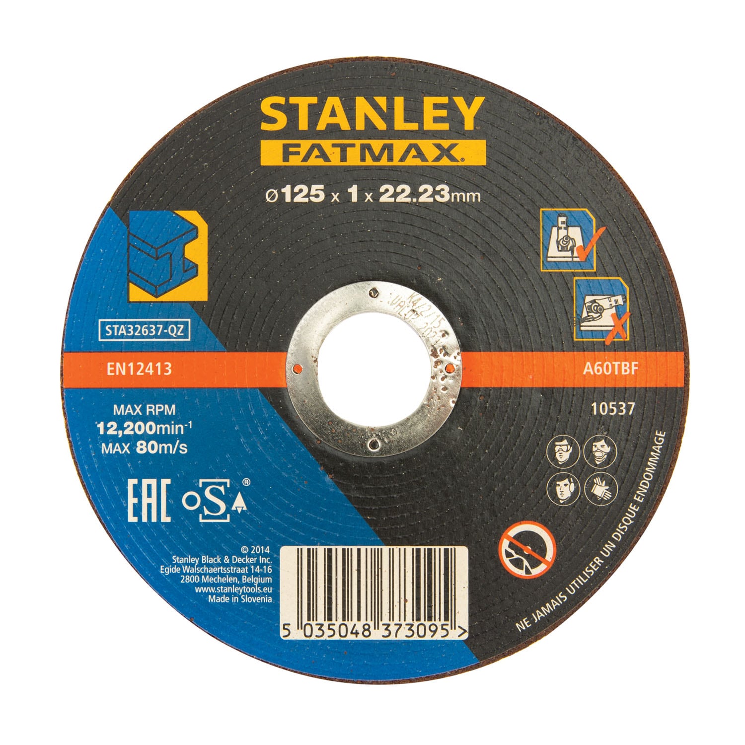 Disc taiere metal STANLEY Fatmax STA32637-QZ, 125 x 22.2 x 1 mm