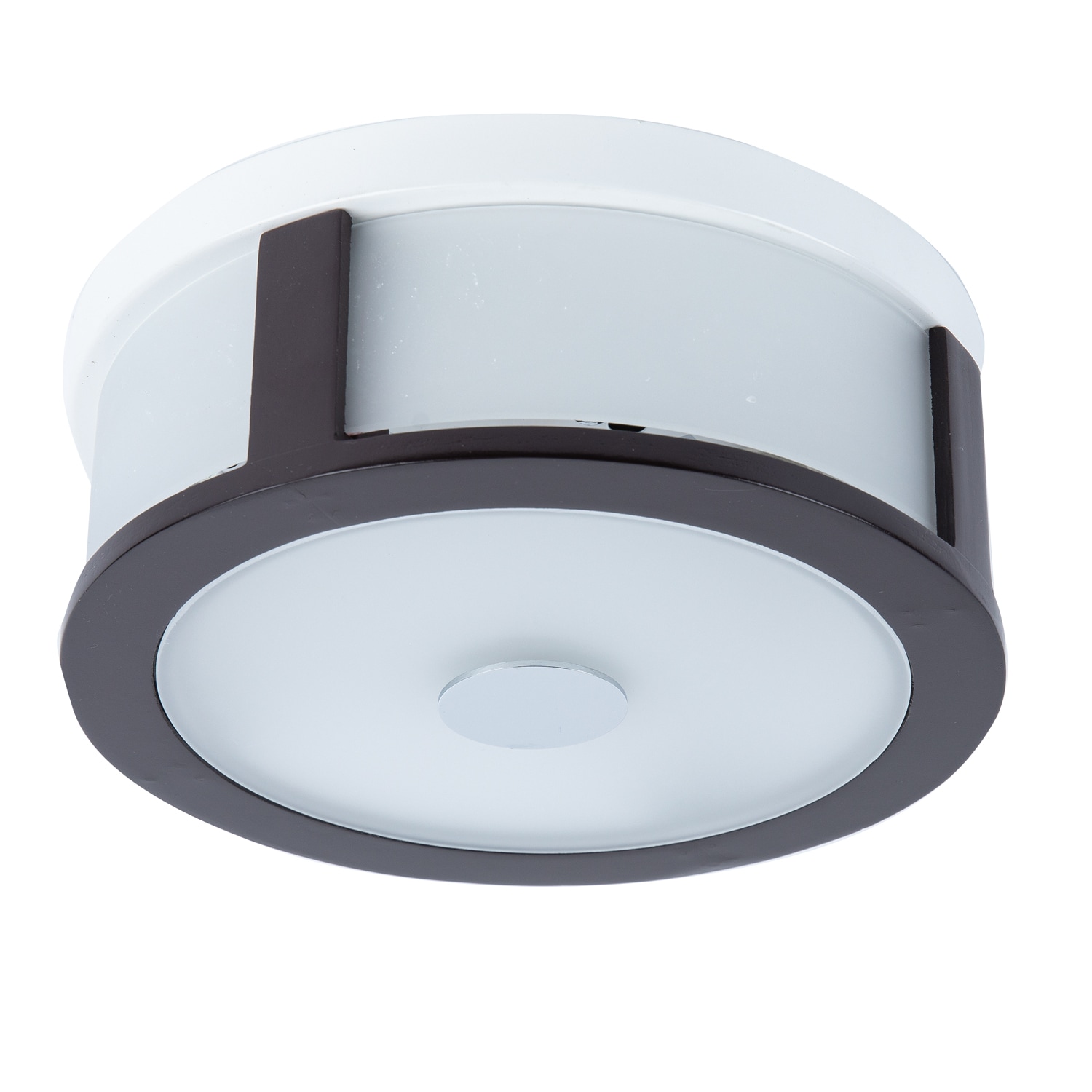 Plafoniera , E27, alb, metal, sticla si lemn 