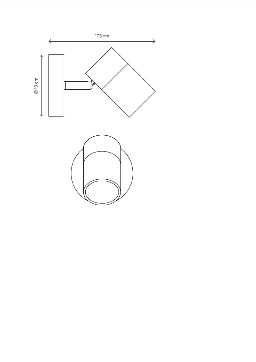Spot GOODHOME Tellot, 5W, IP44, argintiu