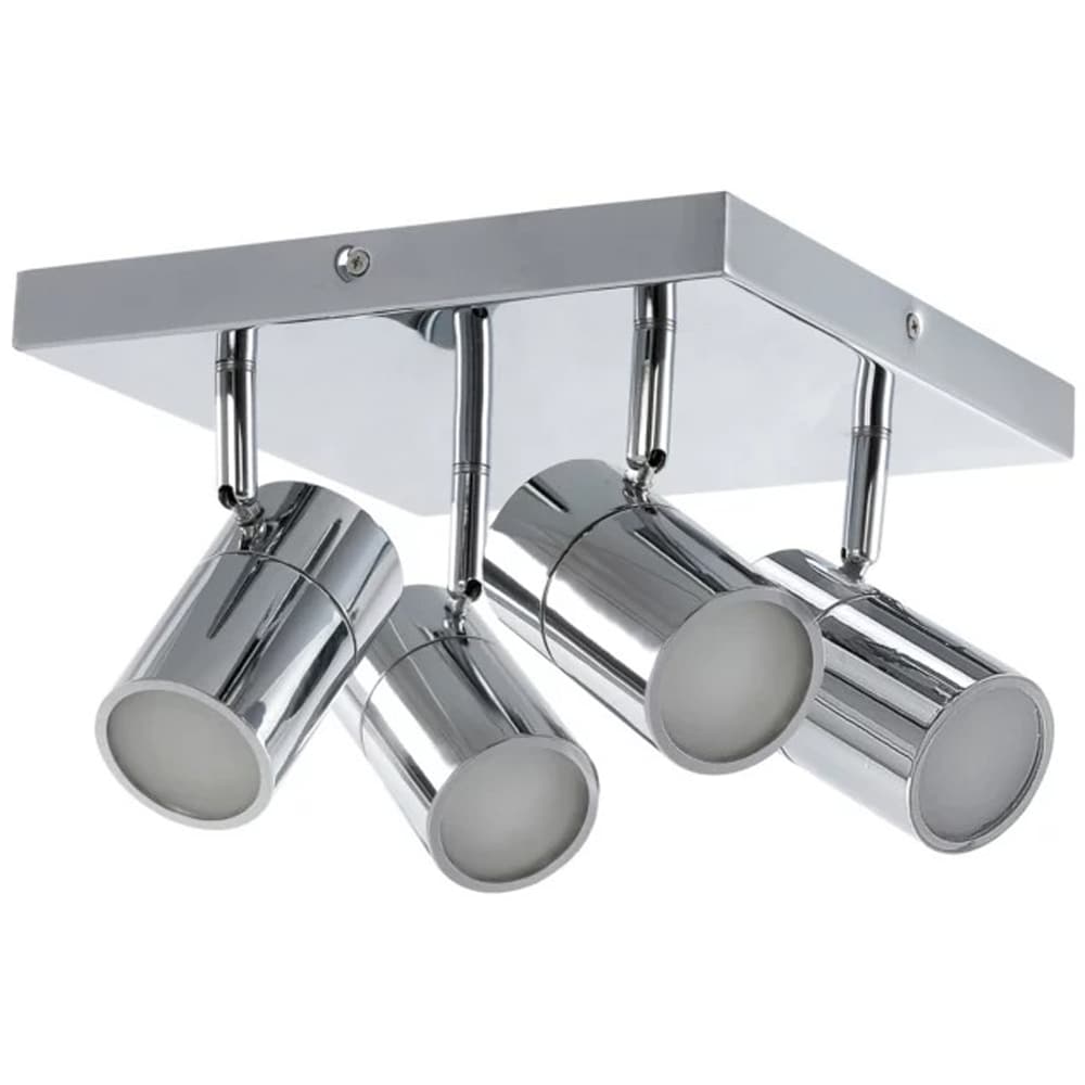 Aplica Tellot GoodHome, 4  GU10, IP44, metal, argintiu