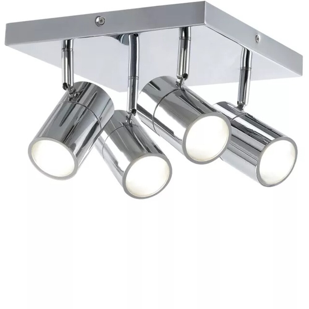 Aplica Tellot GoodHome, 4  GU10, IP44, metal, argintiu