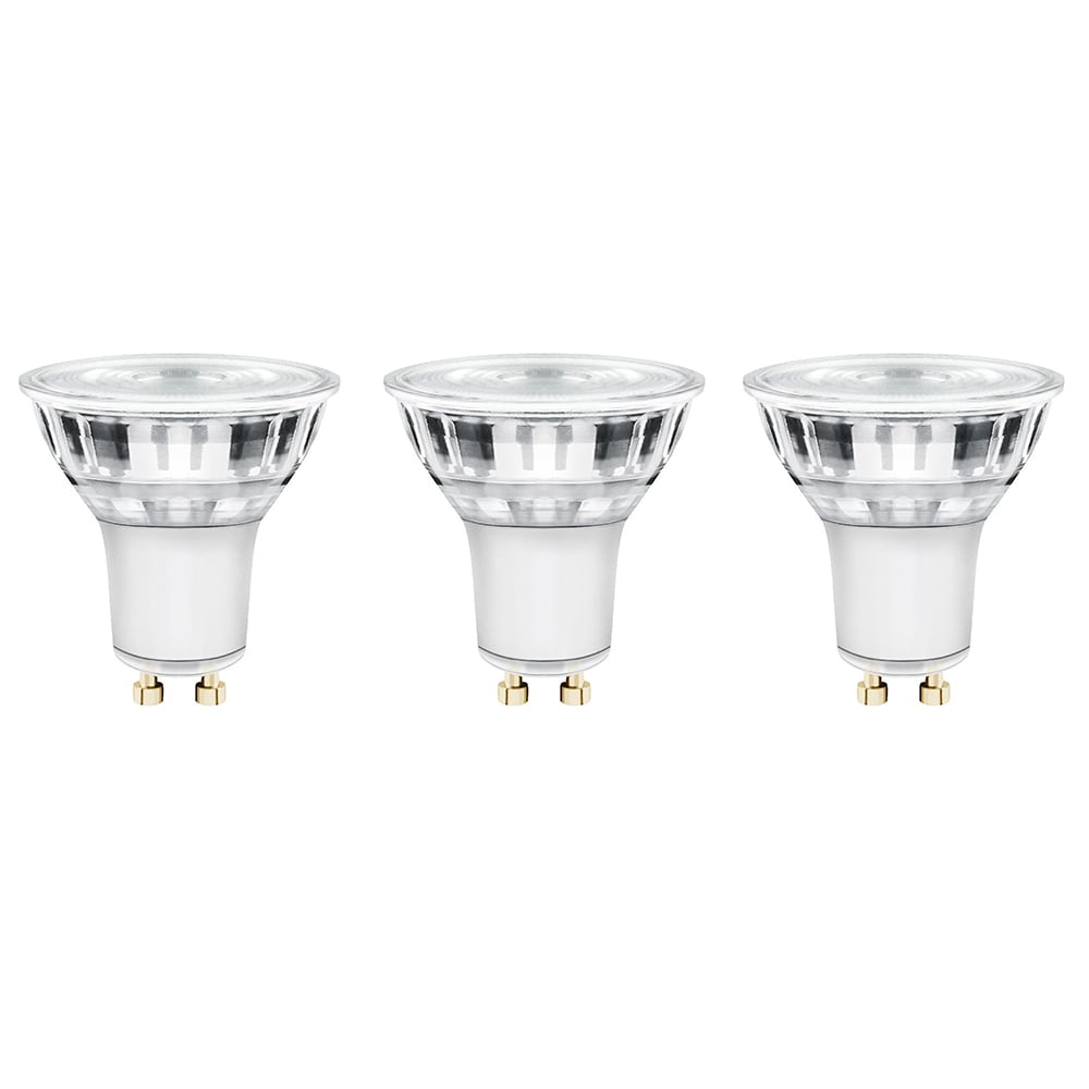 Set 3 becuri LED DIALL, GU10.3, 3.6W, 345lm, 2700K