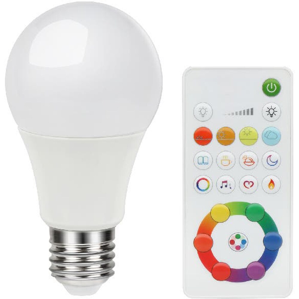 Bec LED RGB A60 DIALL, E27, 8W, 806lm, 6500K