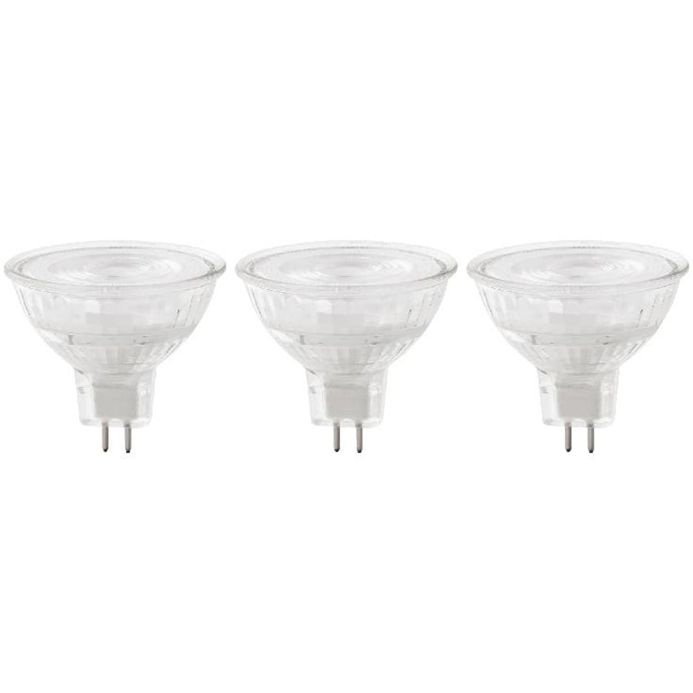 Set 3 becuri LED DIALL, GU5.3, 6.1W, 621lm, 4000K
