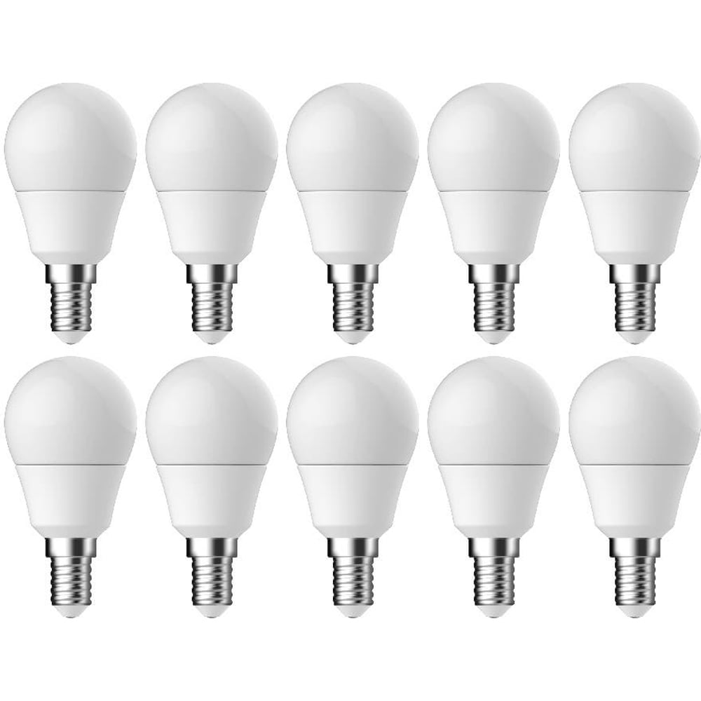 Set 10 becuri LED mini glob DIALL, E14, 2.2W, 250lm, 4000K