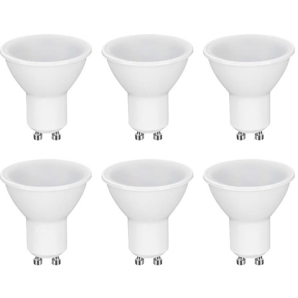 Set 6 becuri LED DIALL, GU10, 4.5W, 430lm, 2700K