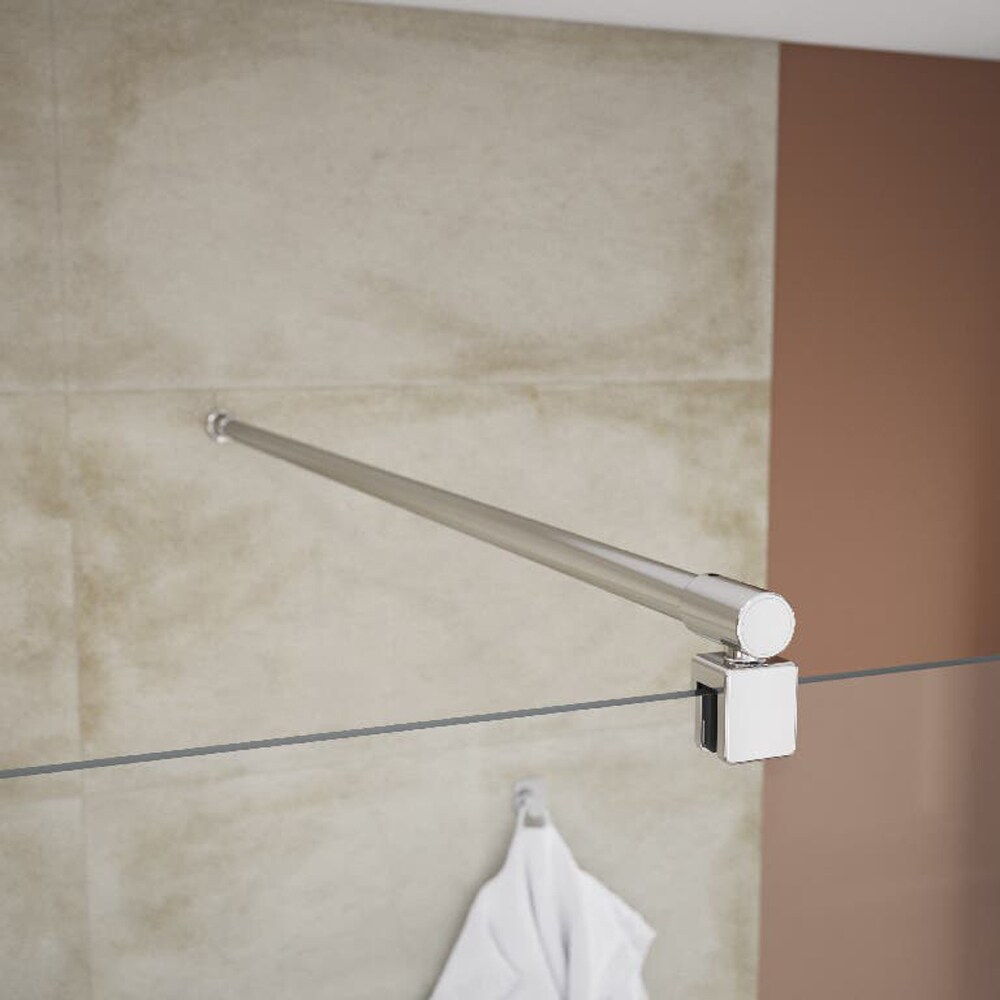 Bara de fixare perete GOODHOME Beloya, otel inoxidabil, 125 cm, argintiu