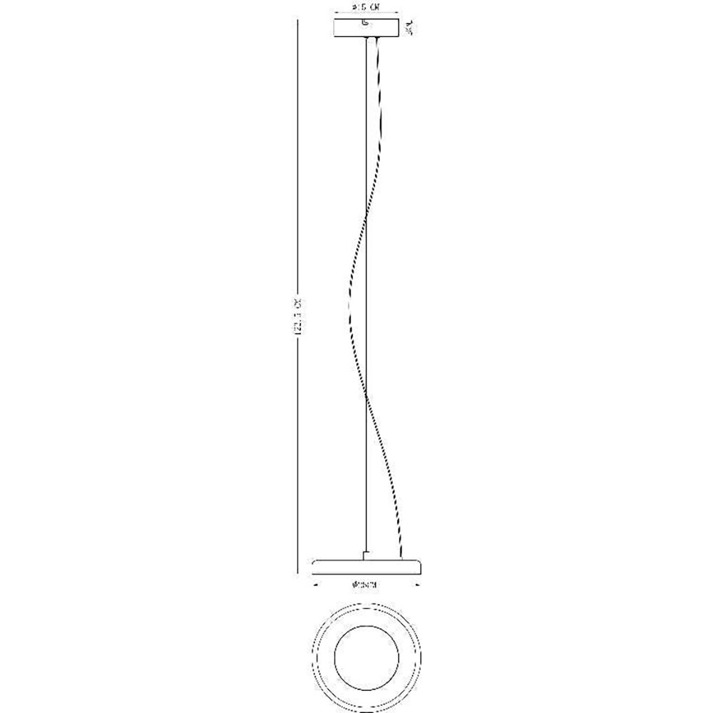 Pendul GOODHOME Azagny, LED, 20W, alb