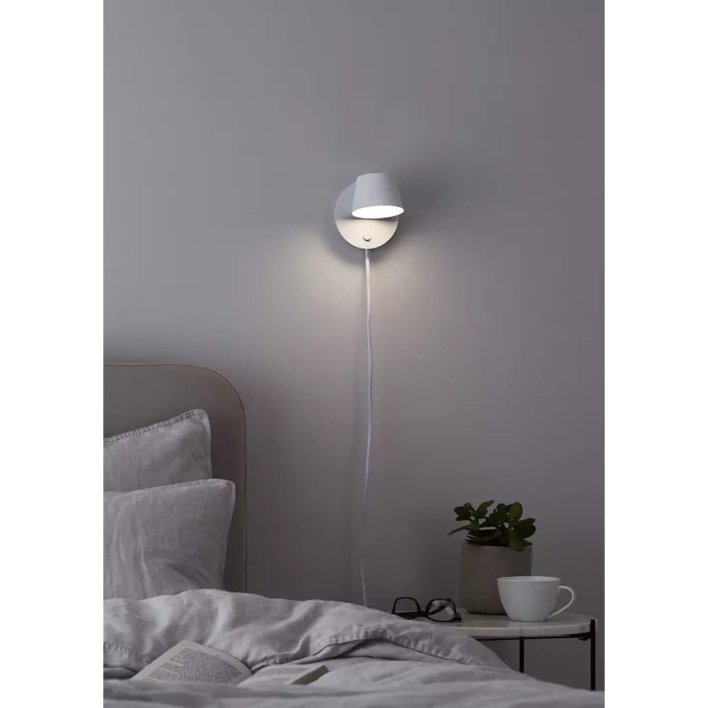 Aplica decorativa Hagals GoodHome, LED integrat, 4 W, 290 lm, corp metalic, alb