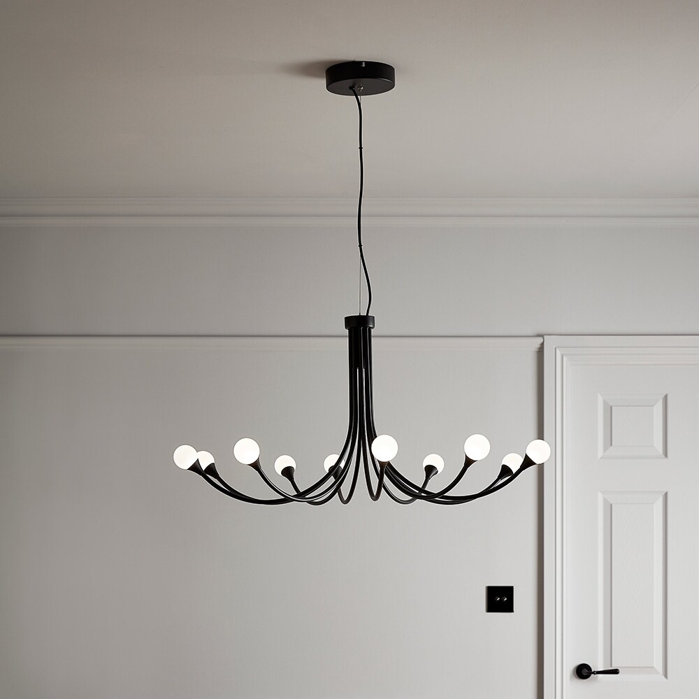 Lustra GOODHOME Kirindy, 19.5W, LED, negru