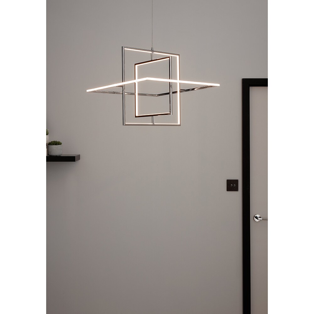 Pendul GOODHOME Kohmani, 30W, LED, argintiu