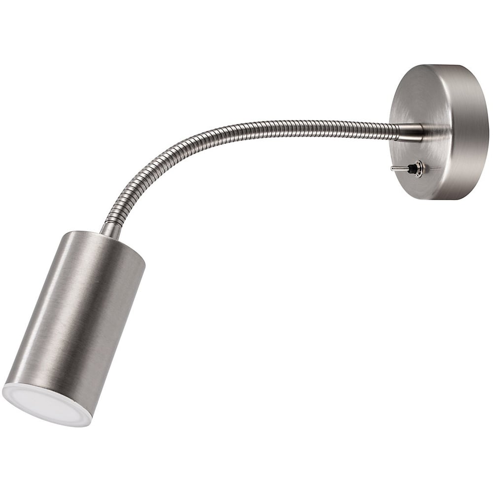 Aplica decorativa Lignit GoodHome, LED integrat, 3.5 W, 220 lm, corp metalic, argintiu