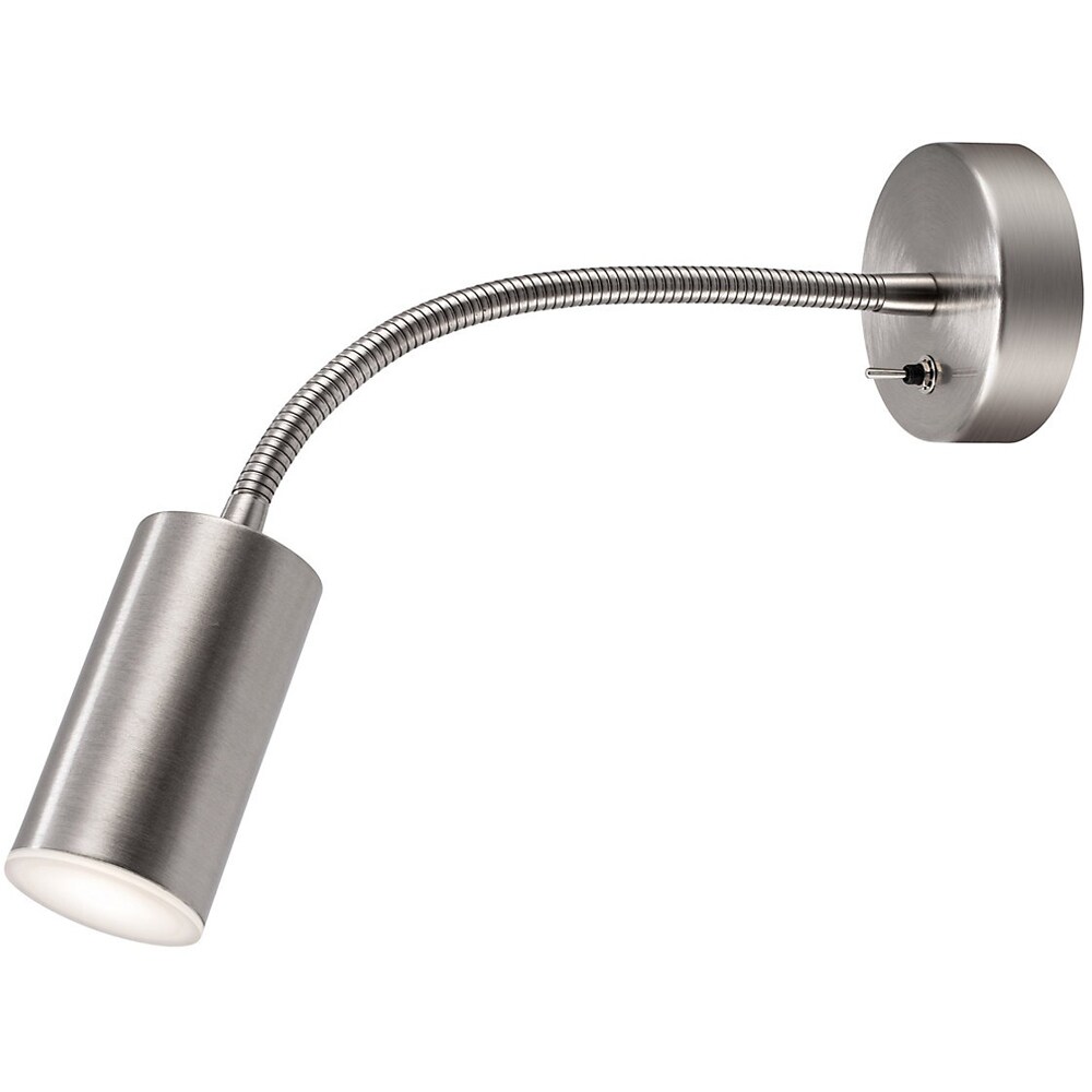 Aplica decorativa Lignit GoodHome, LED integrat, 3.5 W, 220 lm, corp metalic, argintiu