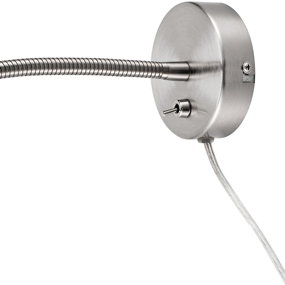 Aplica decorativa Lignit GoodHome, LED integrat, 3.5 W, 220 lm, corp metalic, argintiu