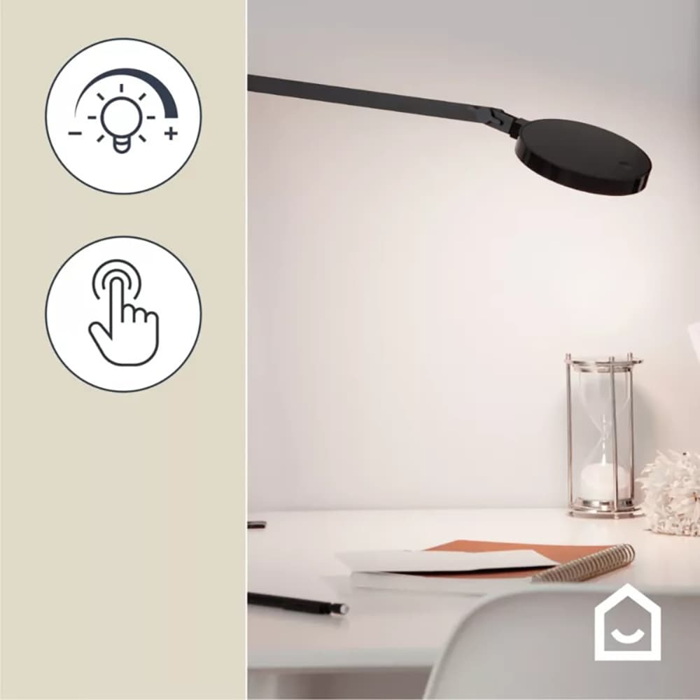 Lampa de birou GOODHOME Moxette, IP20, negru