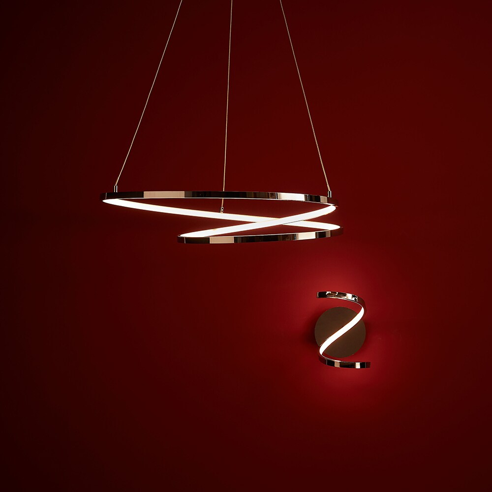 Pendul GOODHOME Pegmati, LED, 39W, crom