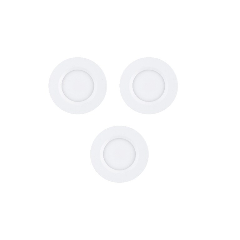 Set 3 spoturi LED incastrate Colours Thorold, diametru 8.5 cm, alb, IP20