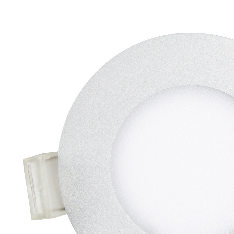Set 3 spoturi LED incastrate Colours Maia, diametru 8 cm, IP20, argintiu