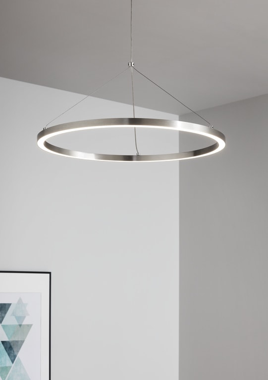 Lustra, Argintiu, 40 W, 1 x Integrat  GoodHome Taphao