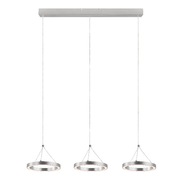 Lustra GoodHome Taphao, Argintiu, 36 W, 3 x Integrat