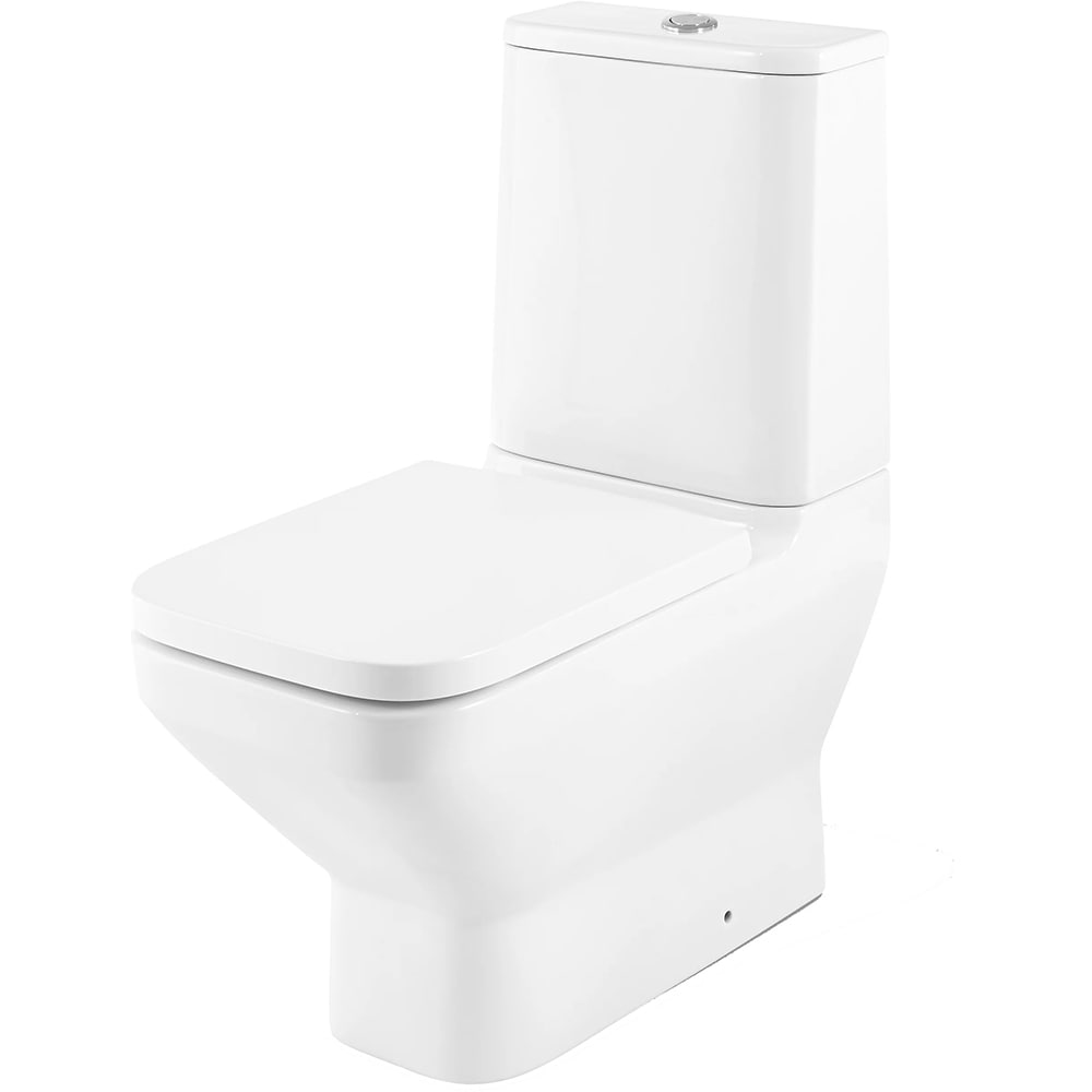 Set vas WC GOODHOME Teesta, ceramica, 36 x 65.5 x 83.5 cm, rezervor 3/6 l, capac SoftClose, alb
