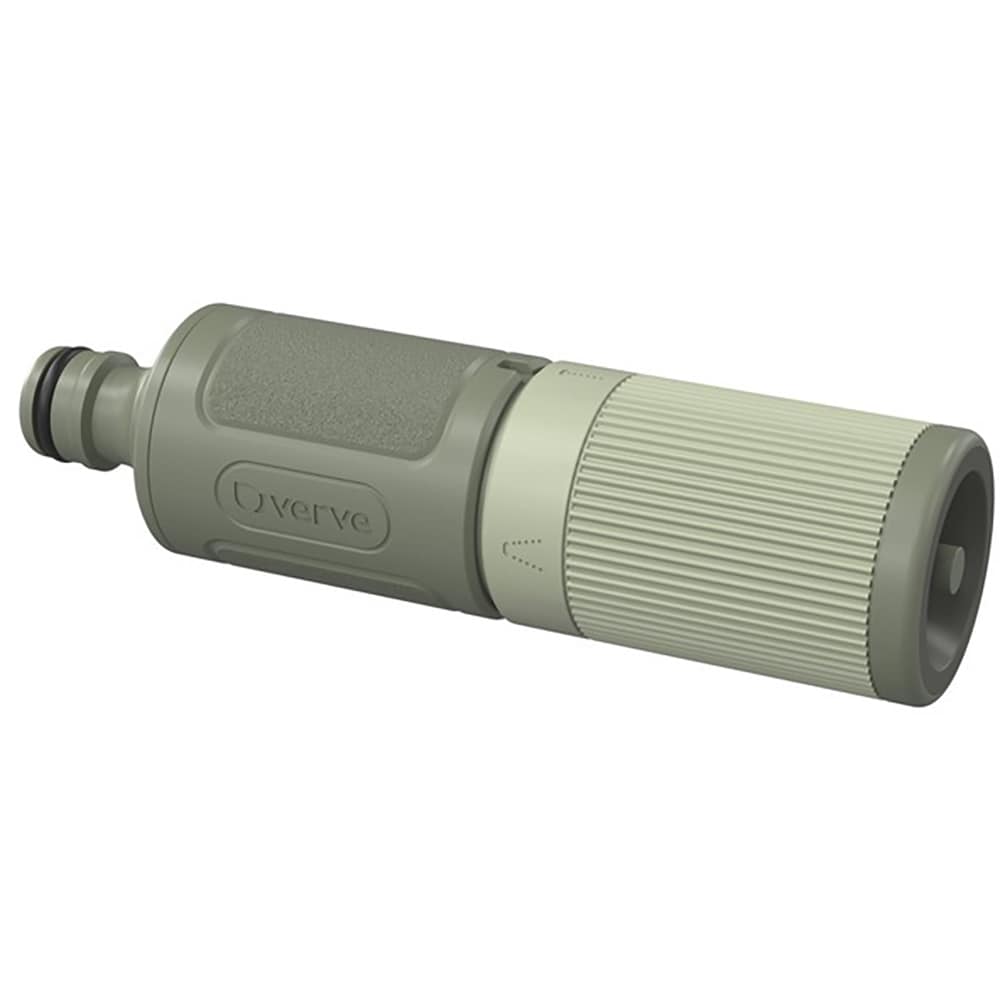 Duza pentru furtun reglabila VERVE, 2 jeturi, 13.3 x 3.5 x 3.5 cm, plastic, verde