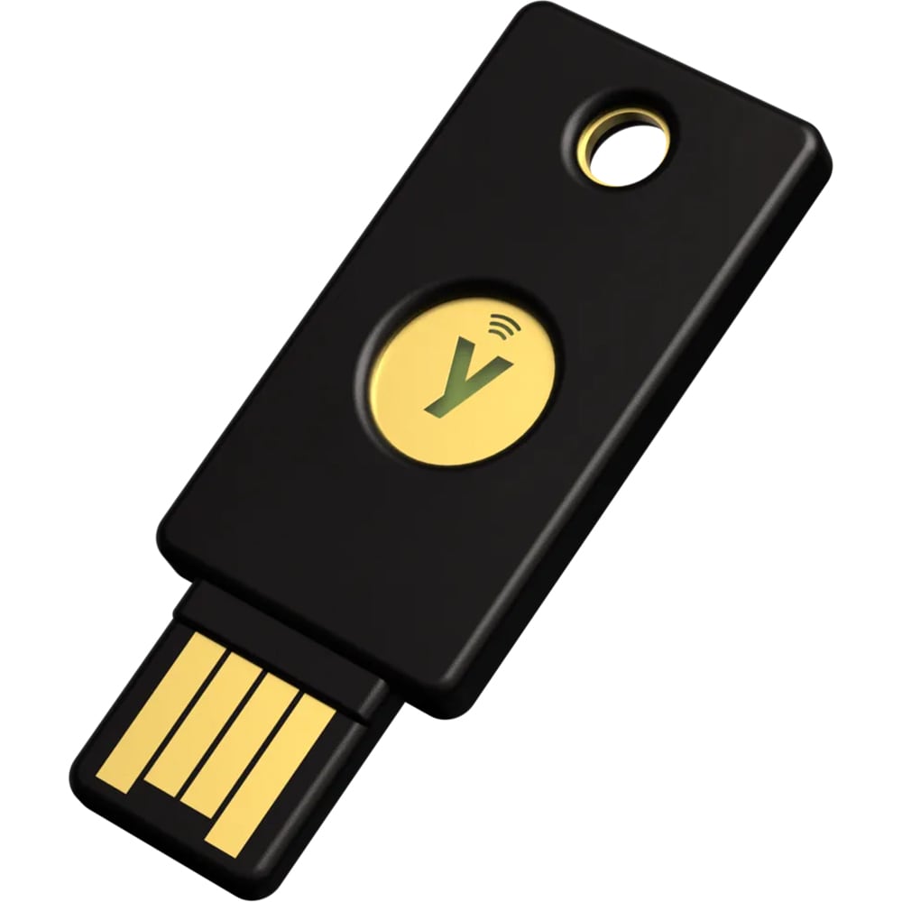 Cheie de securitate YUBICO YubiKey 5 NFC, USB-A, NFC, negru