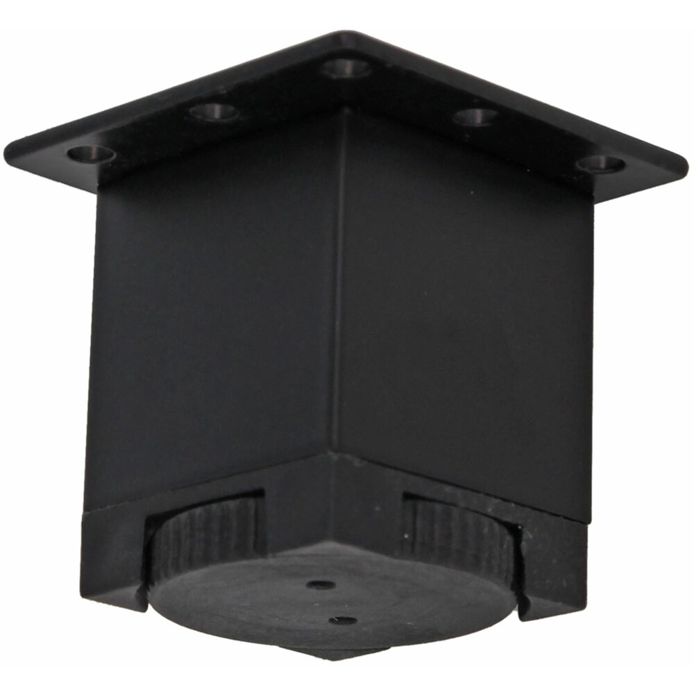 Picior reglabil, aluminiu, 40x40x50 mm, negru, set 4 bucati