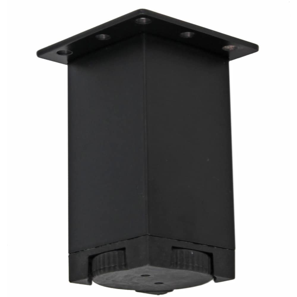 Picior reglabil, aluminiu, 40x40x80 mm, negru, set 4 bucati