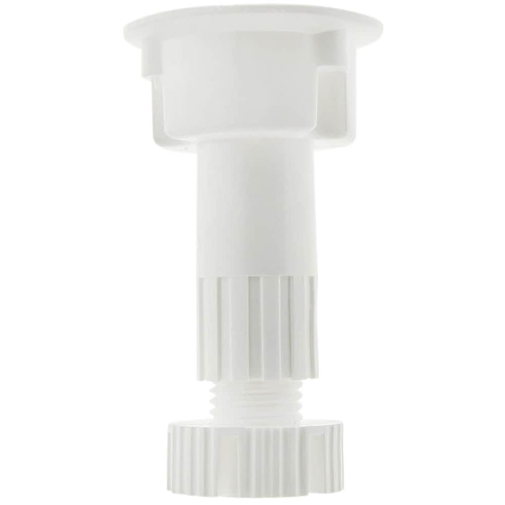 Picior baza mare mobilier, plastic, 28x100 mm, alb, set 4 bucati