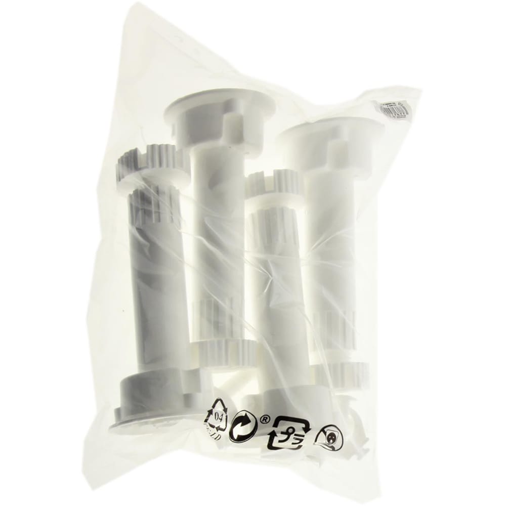 Picior baza mare mobilier, plastic, 28x150 mm, alb, set 4 bucati