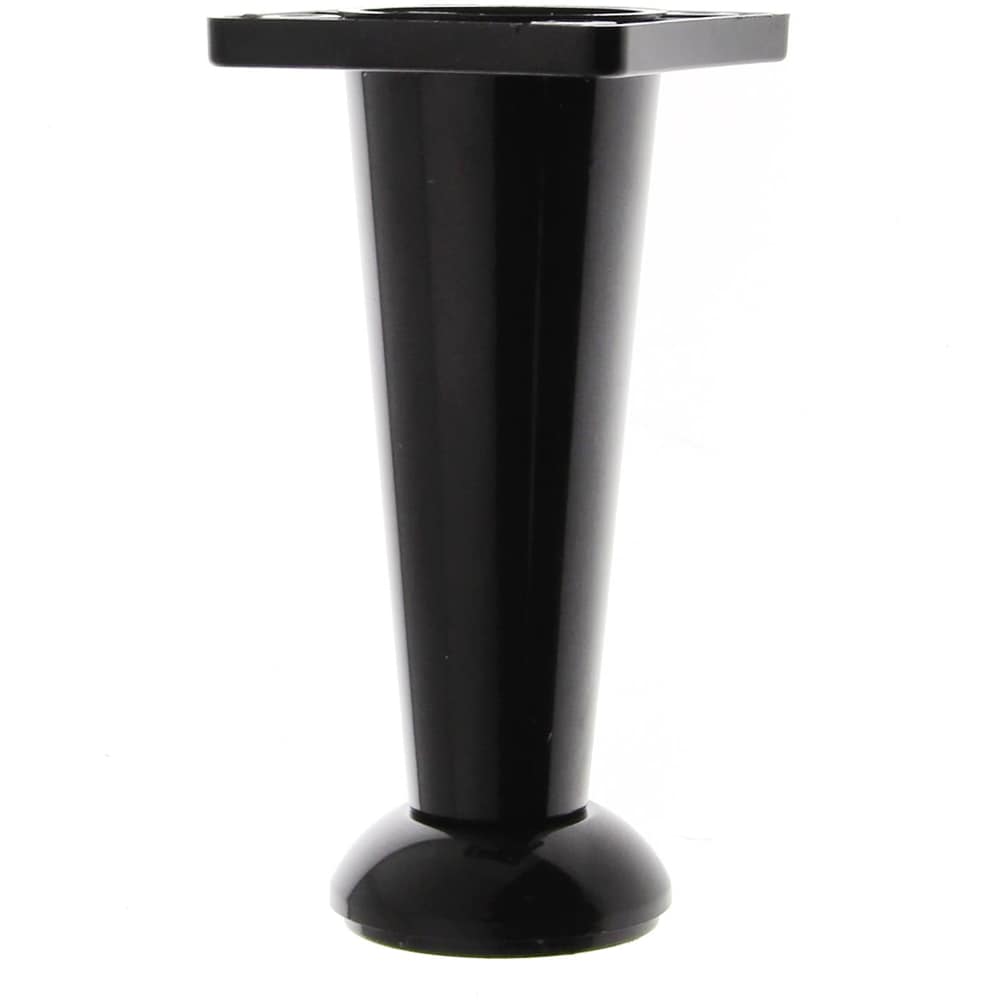 Set picior reglabil, plastic, 100 mm, negru, 4 bucati