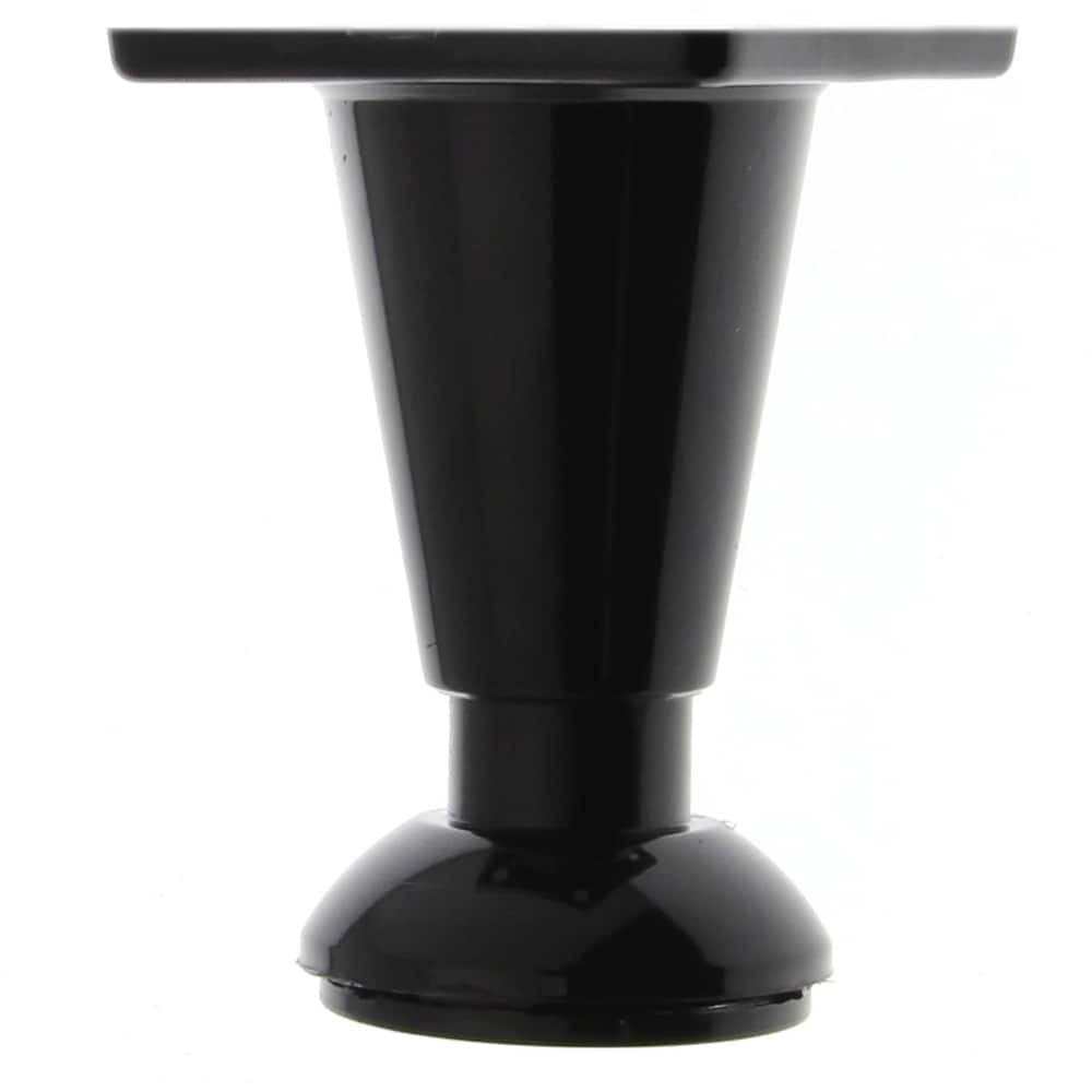 Set picior reglabil, plastic, 60 mm, negru, 4 bucati