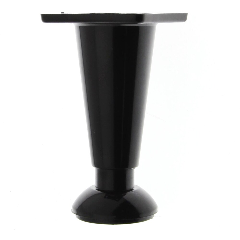 Set picior reglabil, plastic, 80 mm, negru, 4 bucati
