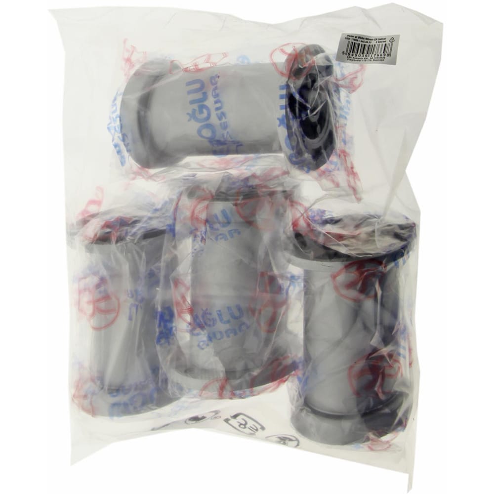 Picior, plastic, 50x100 mm, prindere rotunda cu surub, argintiu, 4 bucati