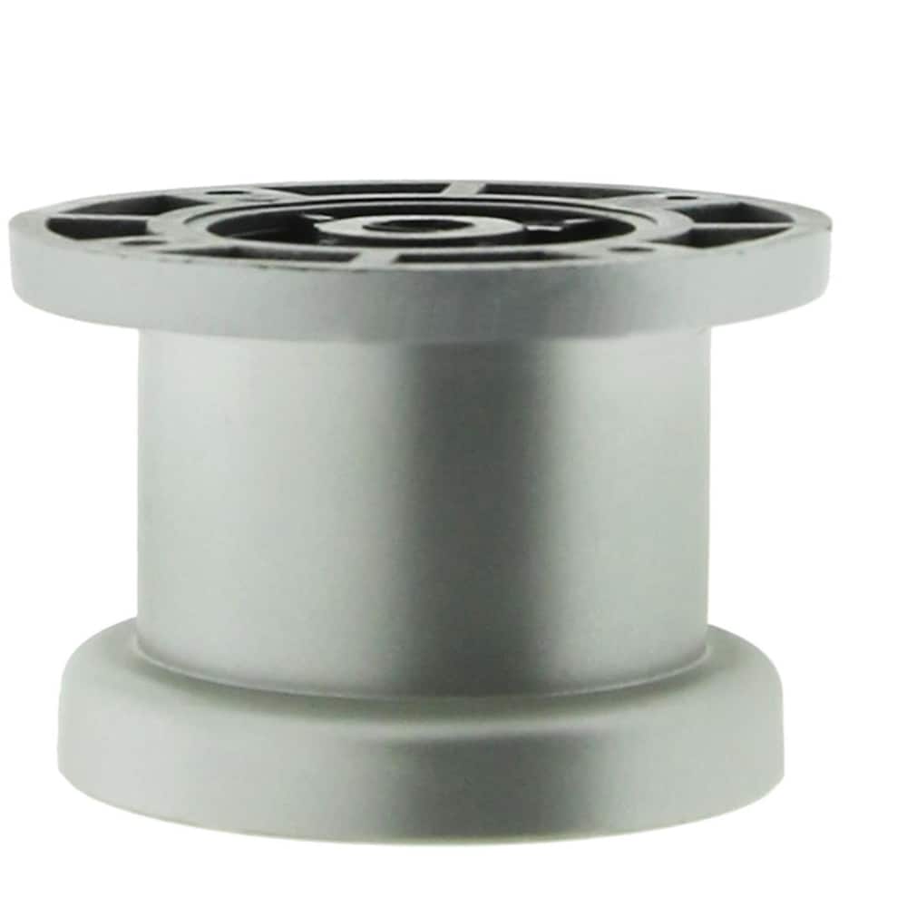 Picior, plastic, 50x50 mm, prindere rotunda cu surub, argintiu, 4 bucati
