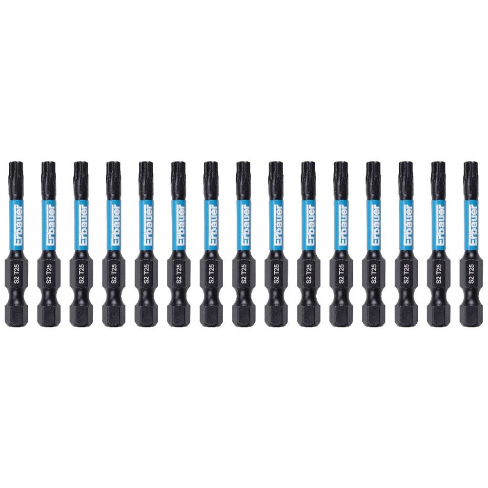 Set 15 biti ERBAUER, TX25, 50mm