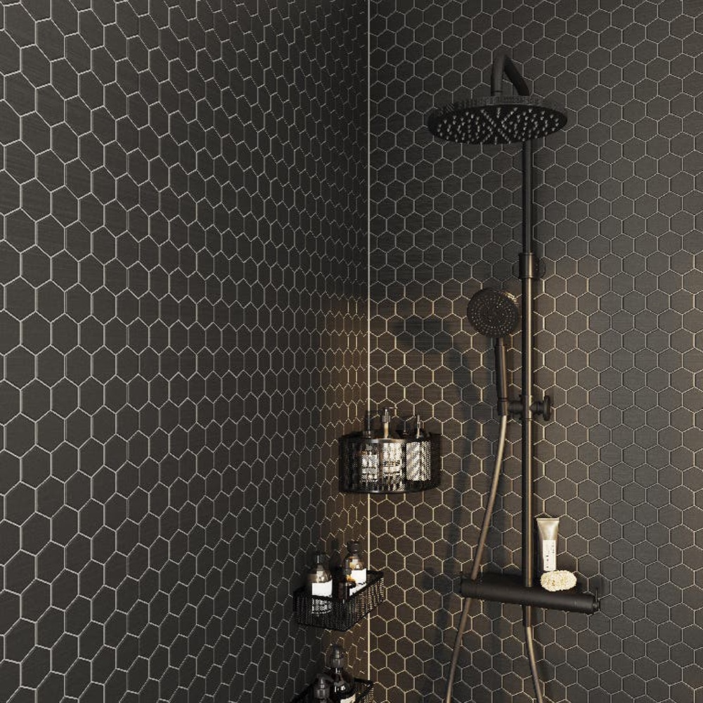 Sistem dus GOODHOME Selenga, termostat, 1 functie, negru