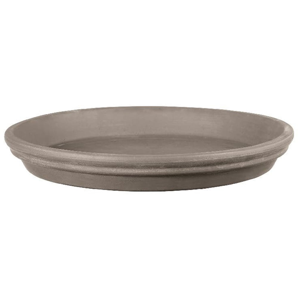 Farfurie ghiveci VERVE Laleh, teracota, D 15.7 cm, gri