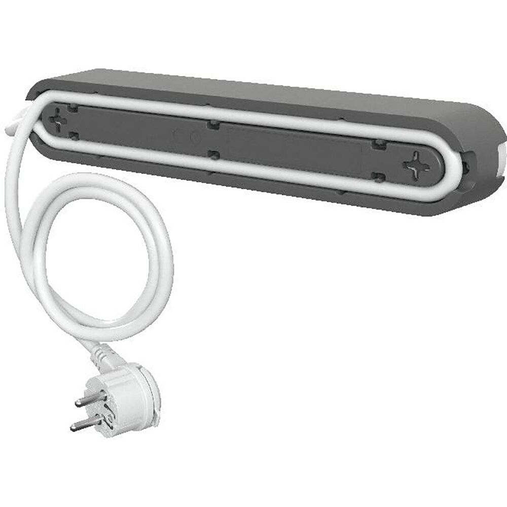 Prelungitor JACOBSEN, 3 prize Schuko, 3 m, 1.5 mm, alb/gri