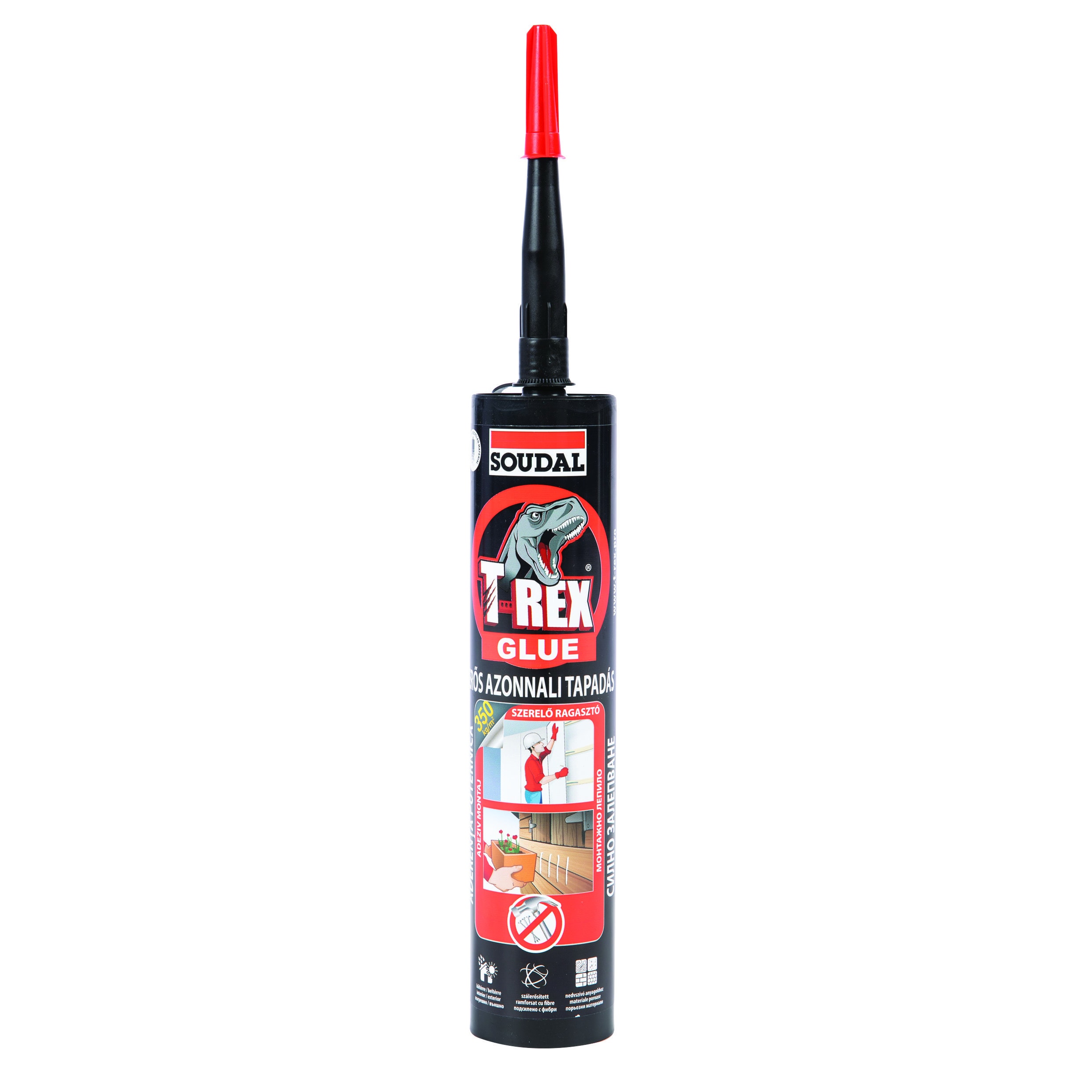 Adeziv universal SOUDAL T-Rex, transparent, 380g