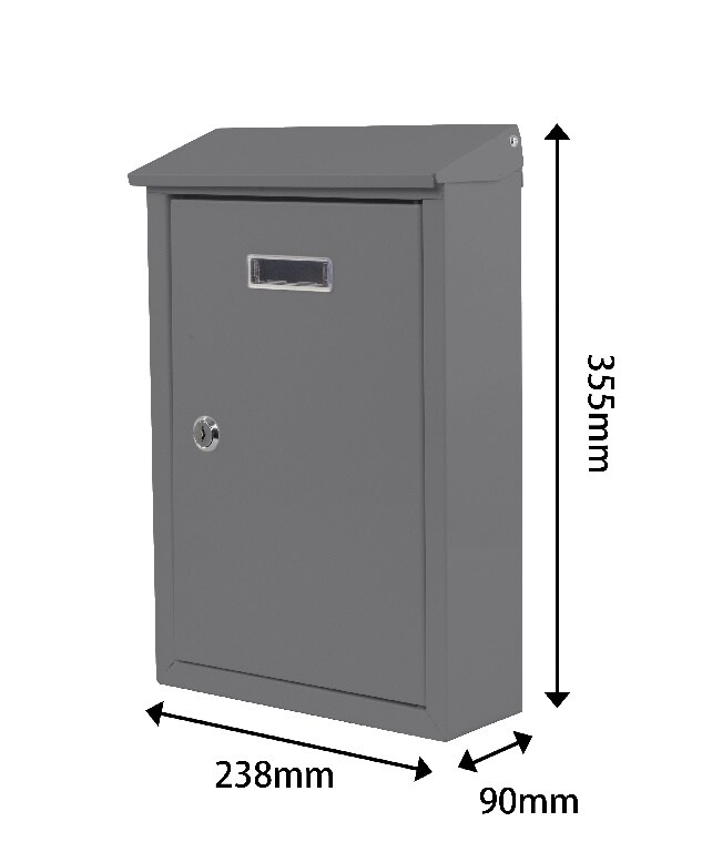 CUTIE POSTALA DE PERETE 35,5X24X9CM GRI