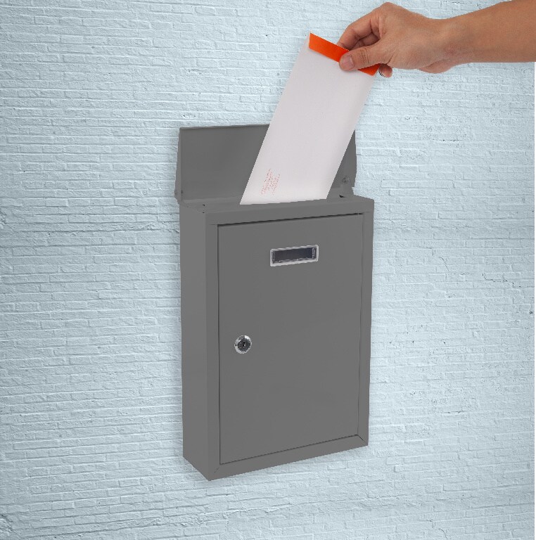 CUTIE POSTALA DE PERETE 35,5X24X9CM GRI