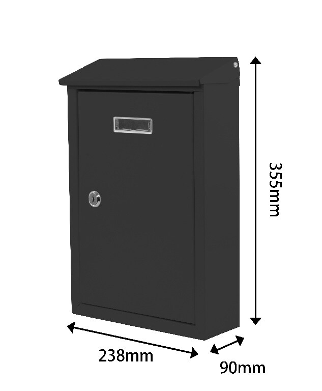 CUTIE POSTALA DE PERETE 35,5X24X9CM NEAGRA