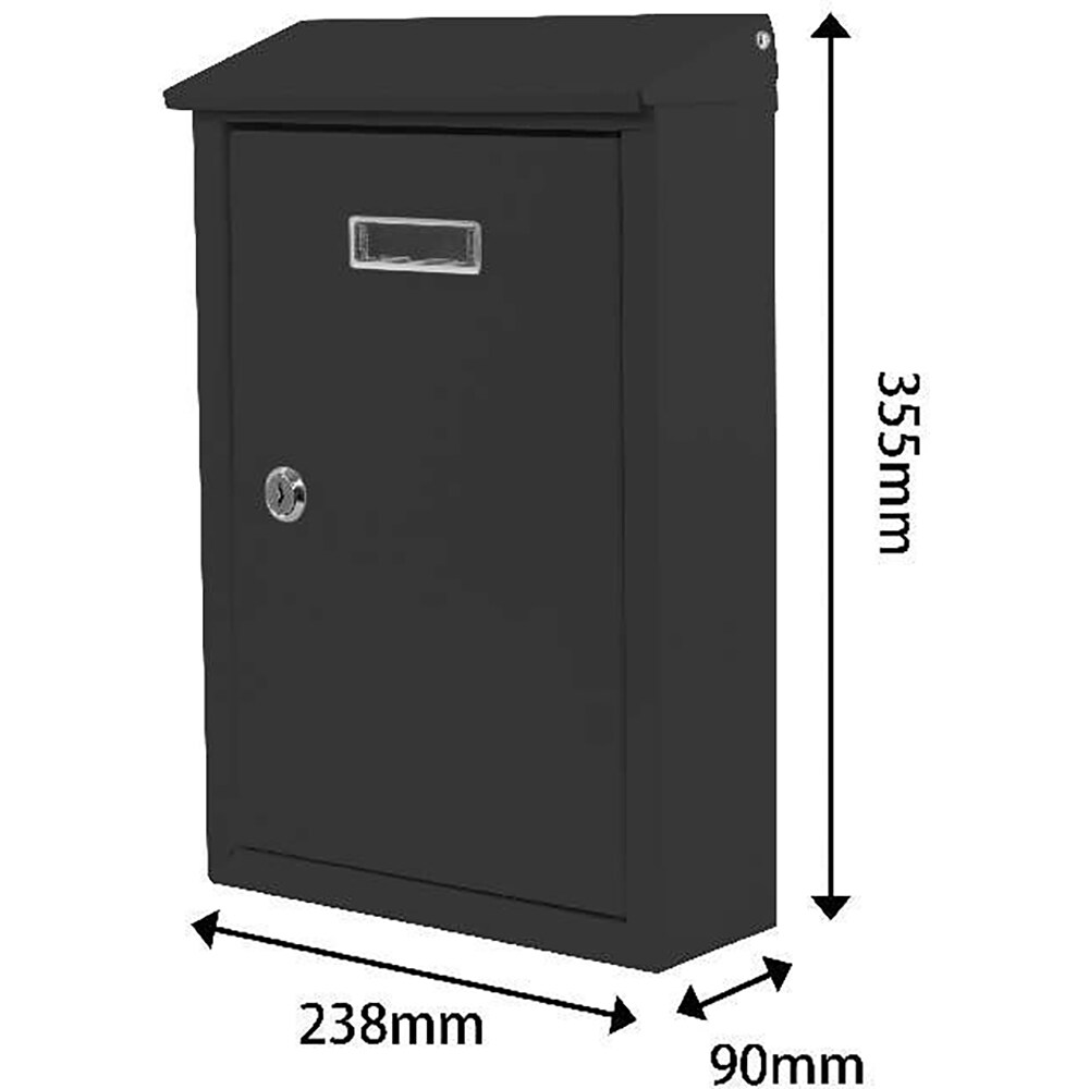 CUTIE POSTALA DE PERETE 35,5X24X9CM NEAGRA