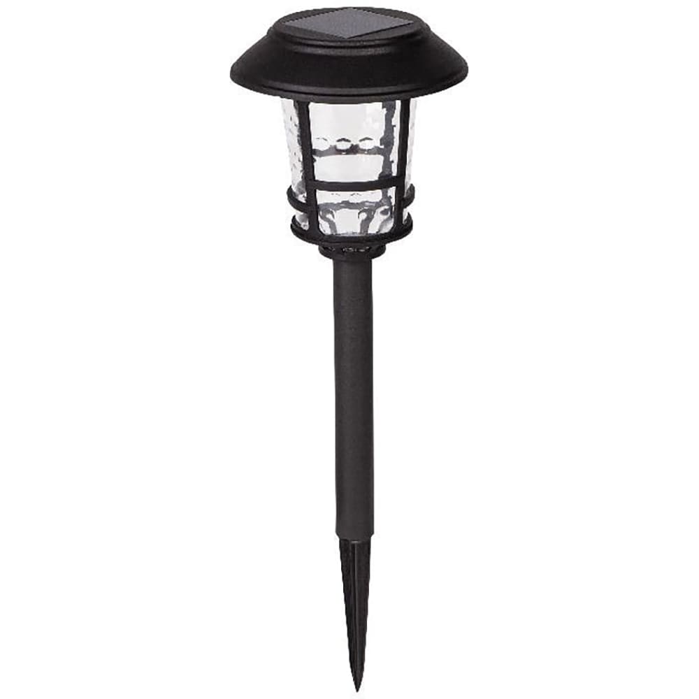 Lampa solara LED, 5000K, plastic, negru